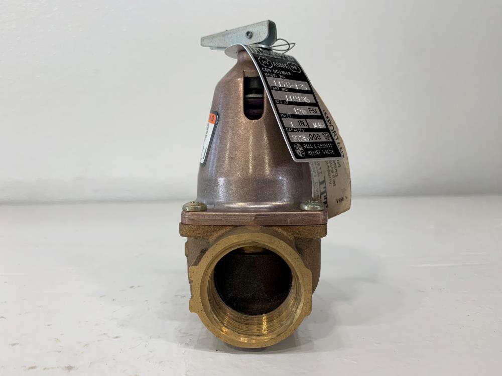 ITT Bell and Gossett 1" NPT 125# Bronze Relief Valve 1170-125, 110135